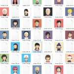 500 Avatar Bundle JPG & CDR | Editable Vector Profile Icons for Designers, Brands & Creators