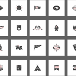 Bundle of 40 Grunge Badges Black &White Distressed Badges for Vintage Logos