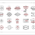 465 Logos Mega Bundle – Massive Collection of Editable Logo Templates for Vintage Logos, Retro Badges,