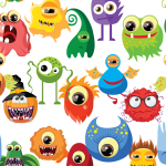 1000+ Monsters Stickers Bundle | Cute, Scary & Cartoon Monster PNG Stickers for Kids, Gaming & Crafts