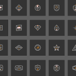 20 Minimal Badges Pack – Clean Modern Badge Logos for Minimalist Branding, Typography, Retro Logos, and Creative Design Projects