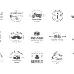 2 Vintage Logos Bundle – Classic Retro Logo Templates for Branding, Typography, Badges, Labels, and Creative Graphic Design Projects