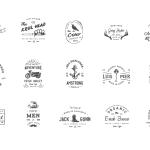 2 Vintage Logos Bundle – Classic Retro Logo Templates for Branding, Typography, Badges, Labels, and Creative Graphic Design Projects