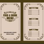 Download 50+ Food Menu Designs EPS & JPG for Cafes & Hotels