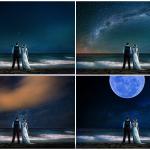 45 Night Sky Photoshop Overlays – Stars, Galaxy, Milky Way & Moonlight Effects