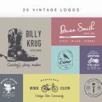 465 Logos Mega Bundle – Massive Collection of Editable Logo Templates for Vintage Logos, Retro Badges,