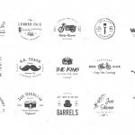 2 Vintage Logos Bundle – Classic Retro Logo Templates for Branding, Typography, Badges, Labels, and Creative Graphic Design Projects