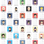 500 Avatar Bundle JPG & CDR | Editable Vector Profile Icons for Designers, Brands & Creators