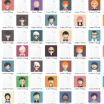 500 Avatar Bundle JPG & CDR | Editable Vector Profile Icons for Designers, Brands & Creators